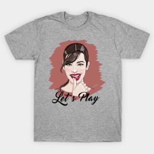 Playful pretty young woman T-Shirt